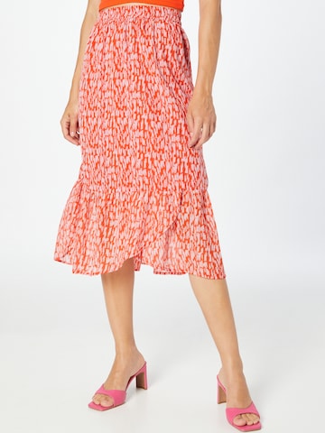 PIECES Skirt 'JIO' in Red: front