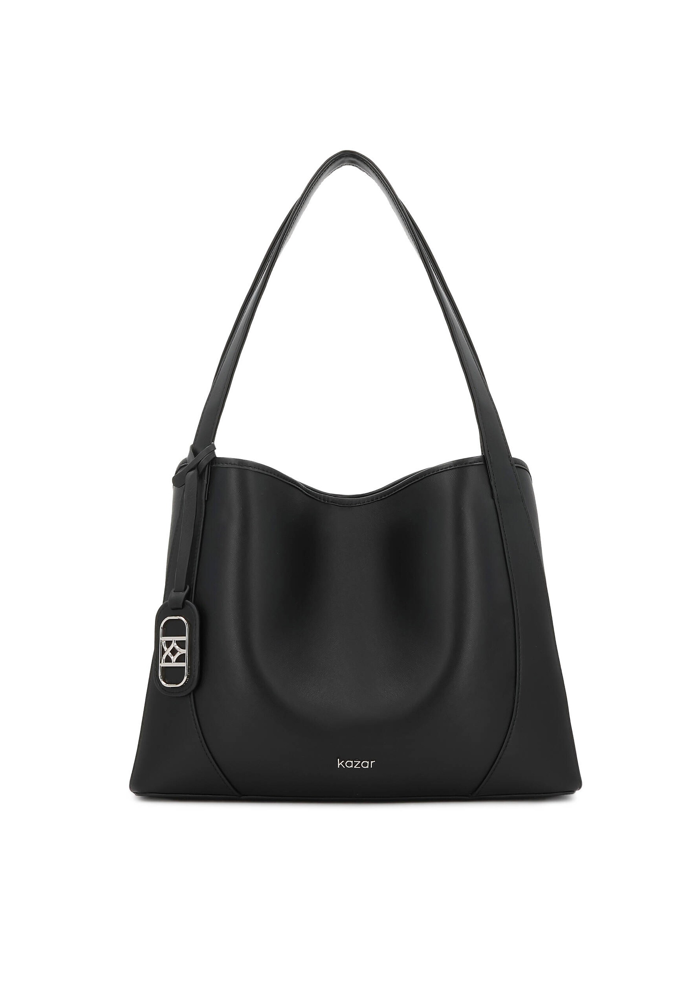 Kazar Чанта за през рамо в черно: отпред
