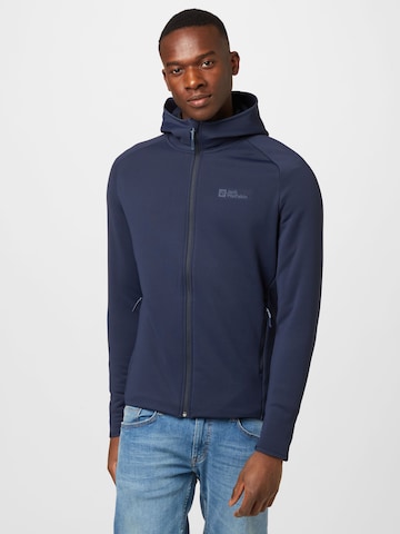 JACK WOLFSKIN Fleecejacke 'BAISELBERG' in Blau: predná strana