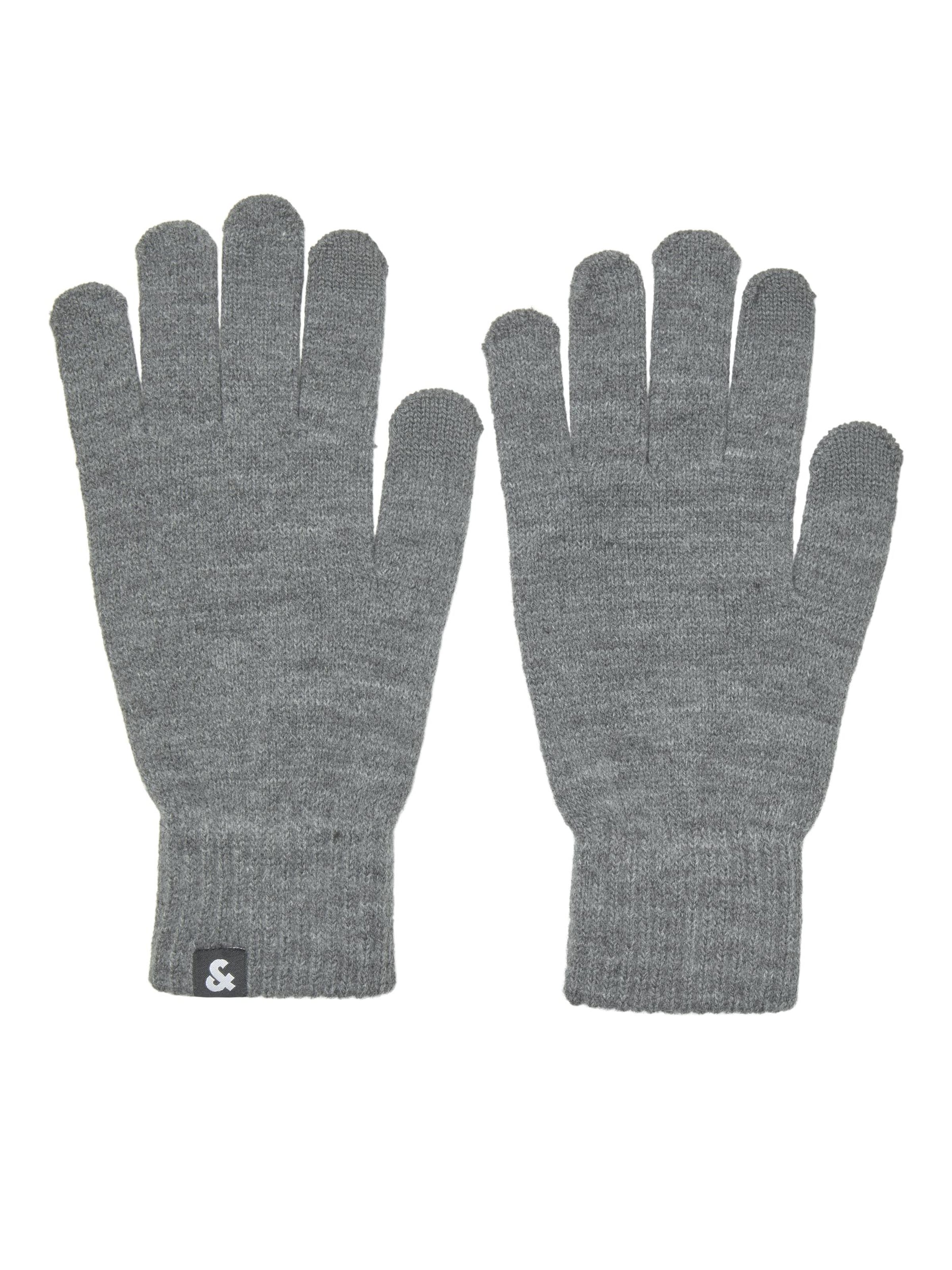 Gants 'Barry' JACK & JONES en gris : devant