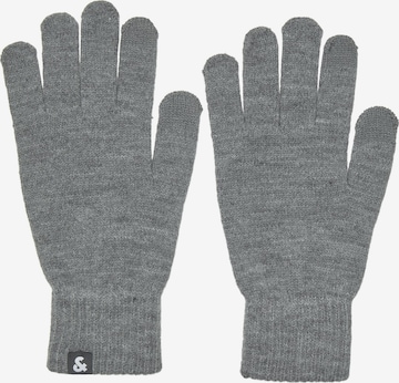 JACK & JONES Full finger gloves 'Barry' in Grey: front