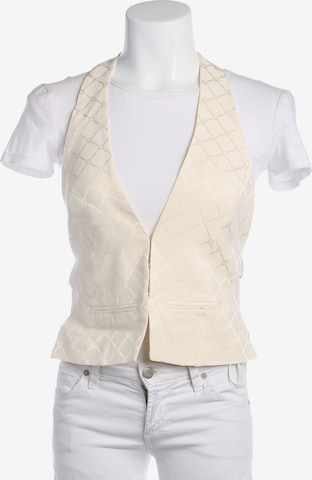 Elisabetta Franchi Weste XXS in Weiß: Vorderseite