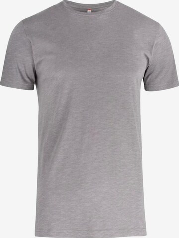 Clique Shirt '5-Pack Clique Basic T-Shirt 100% Katoen Blauw' in Grijs: voorkant
