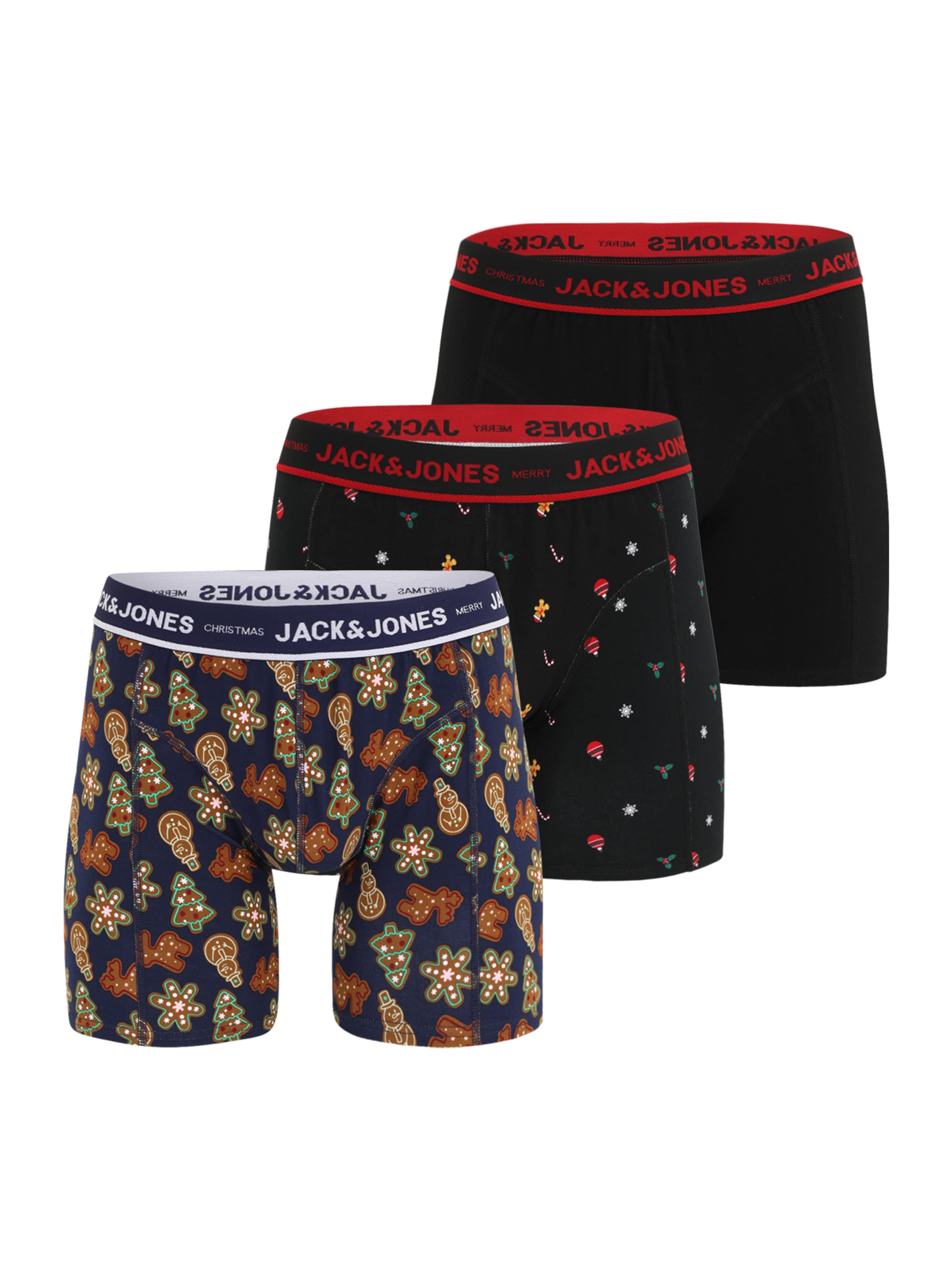 Jack & Jones Plus Boksershorts 'JACGingerbread' i blå: forside