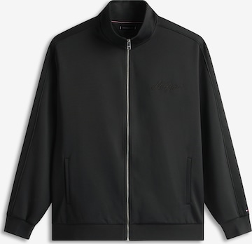 Veste de survêtement Tommy Hilfiger Big & Tall en noir : devant