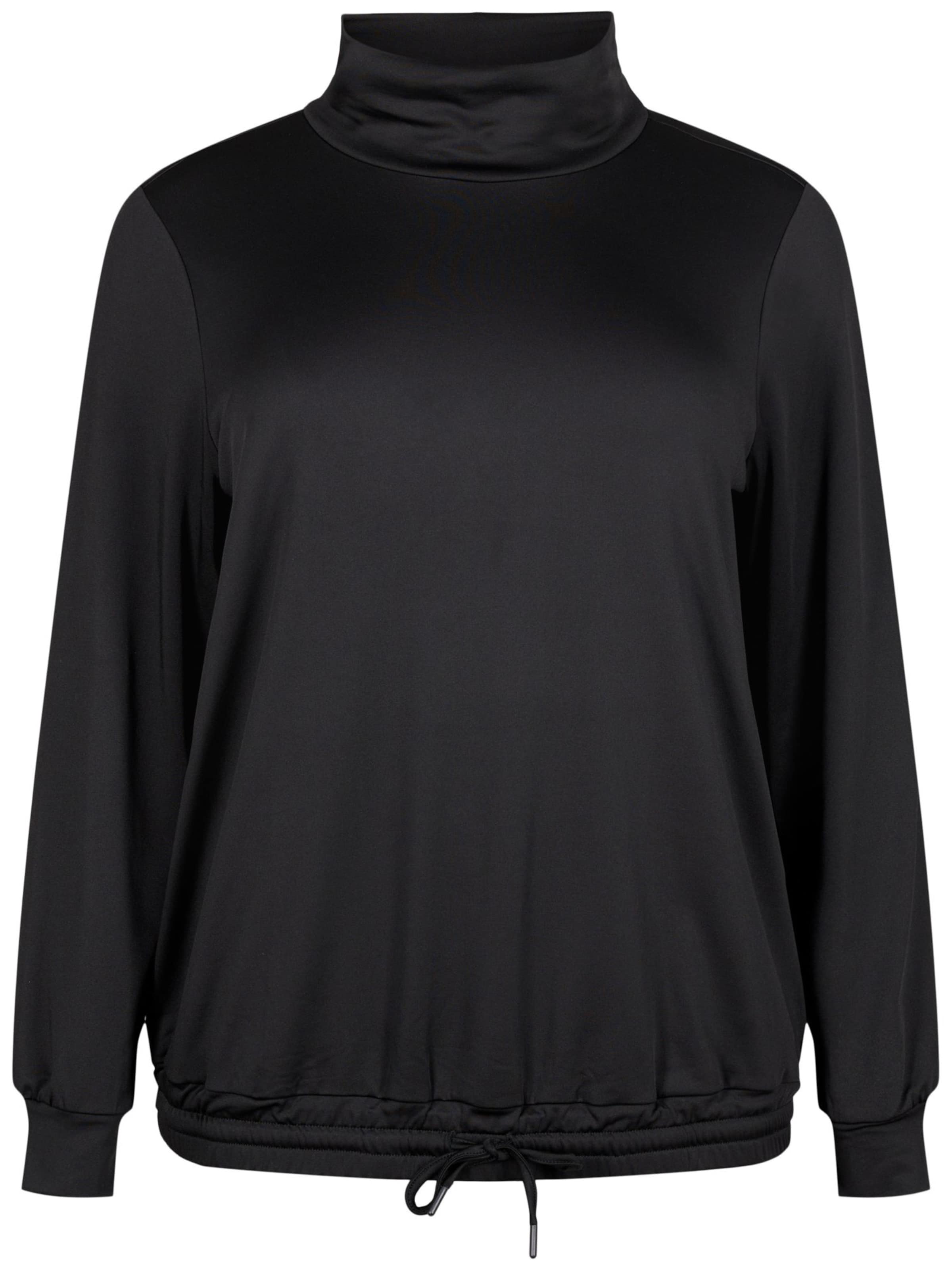 Active by Zizzi Blouse 'ADUBAI' in Black: front