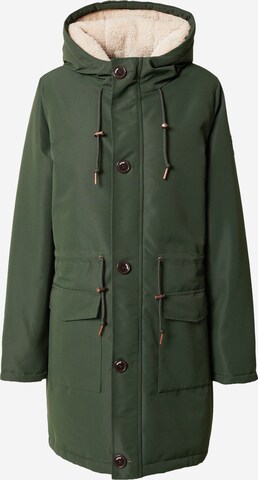 Derbe Between-Seasons Parka 'Friese Festholm' in Green: front