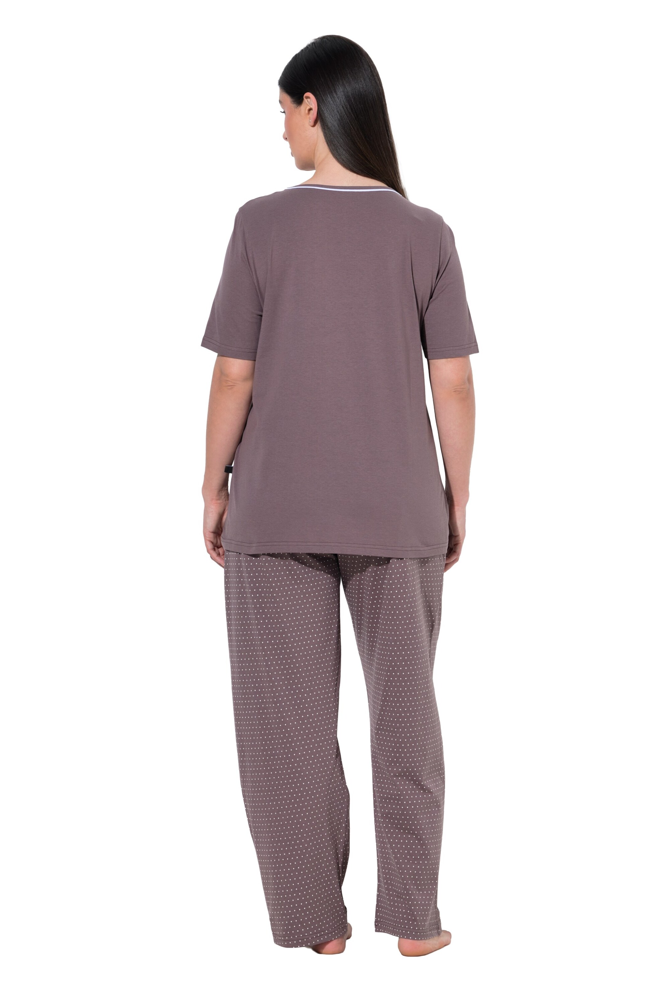Ulla Popken Pyjama in Braun