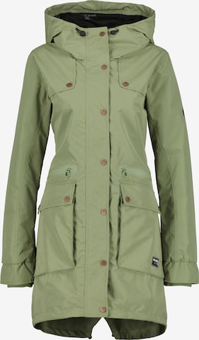 Alife and Kickin Between-Seasons Coat 'CharlotteAK' in Green: front