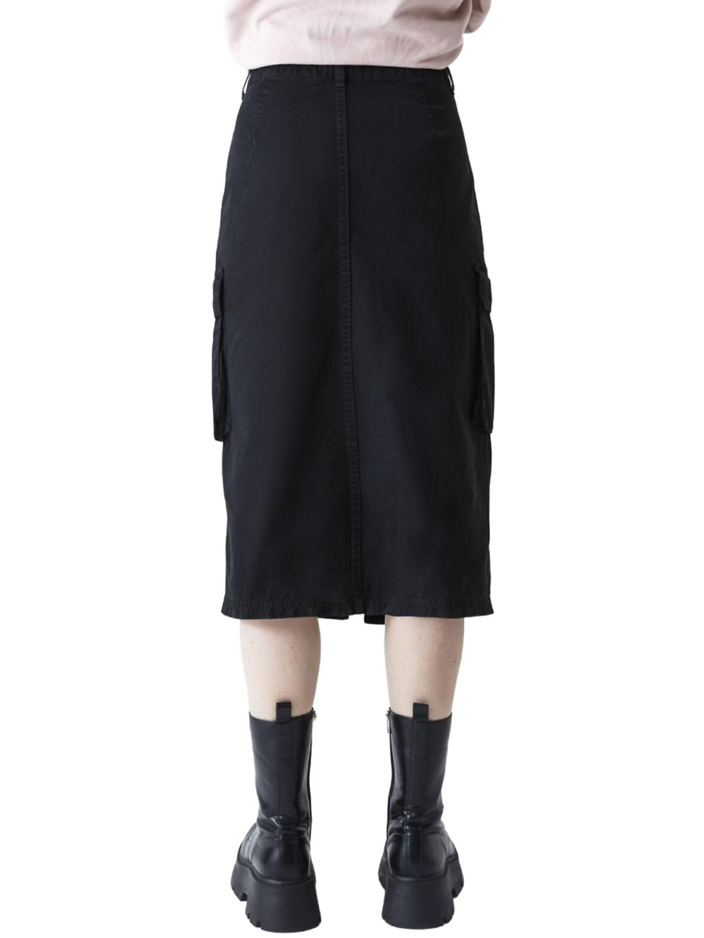 LTB Jeans - Falda 'LTB Jeans Damen-Midirock mit Schlitz' en negro