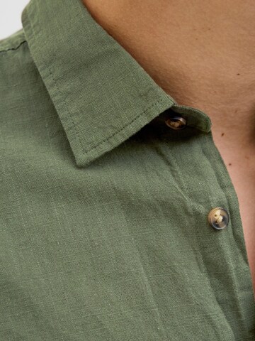 JACK & JONES Regular fit Button Up Shirt 'JJESummer' in Green
