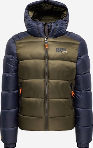 Superdry Winterjas in Blauw: voorkant