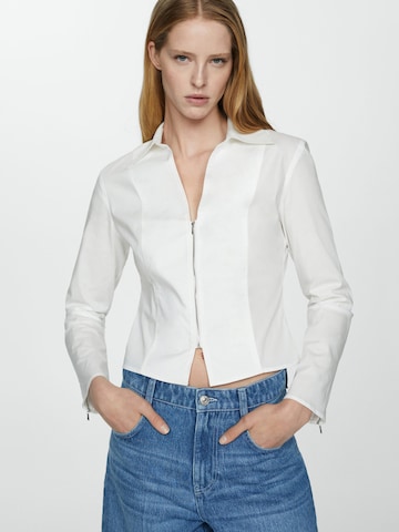 MANGO Bluse 'HERITA' in Weiß: predná strana