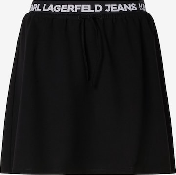 Gonna 'MILANO' di KARL LAGERFELD JEANS in nero: frontale