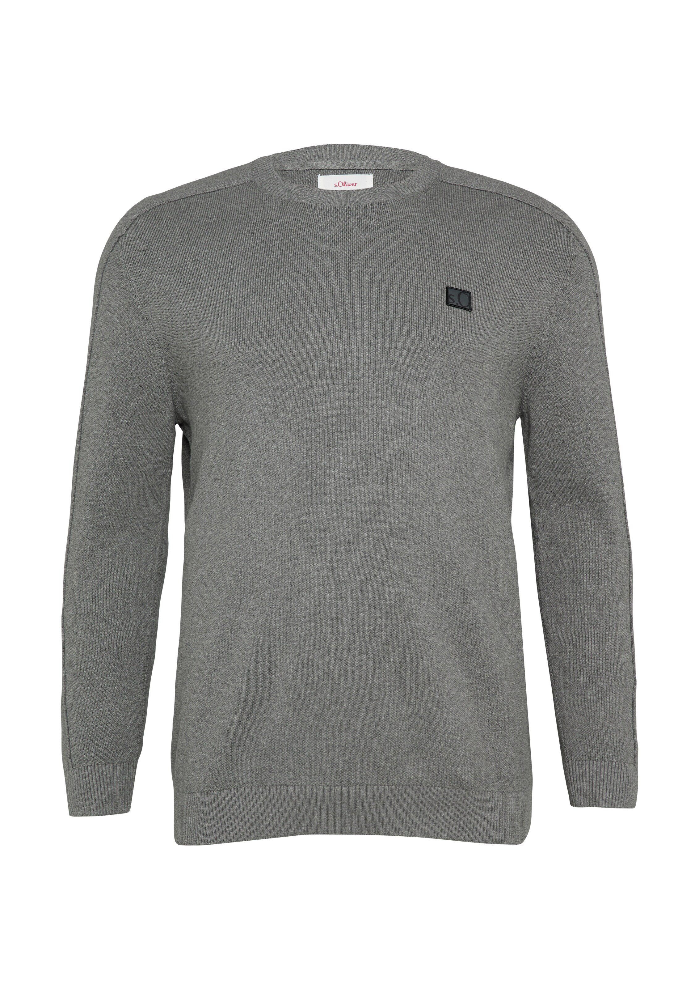 s.Oliver Men Big Sizes Pullover in Grau: Vorderseite