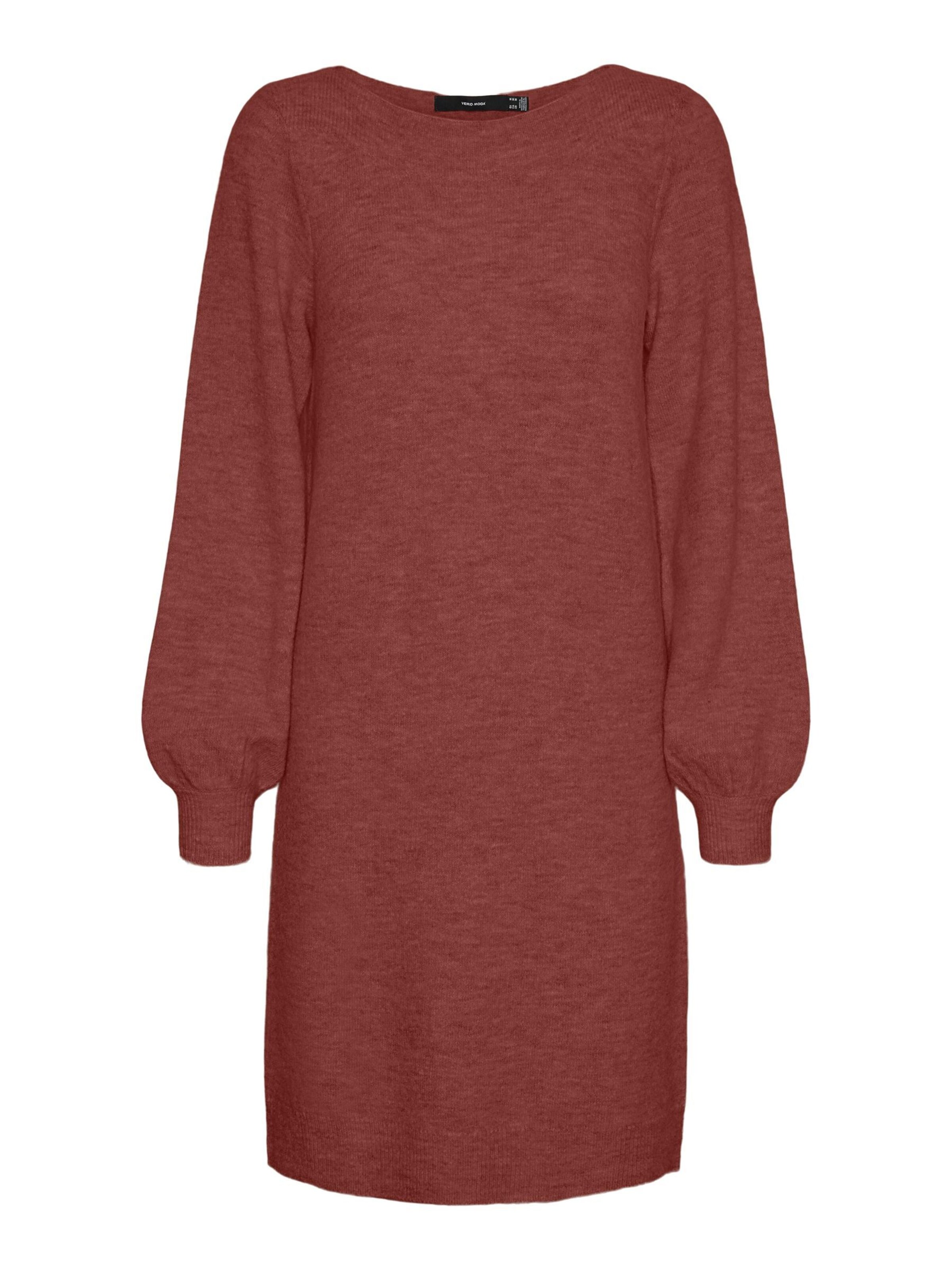 VERO MODA Strikkjole 'LEFILE' i rød: forside