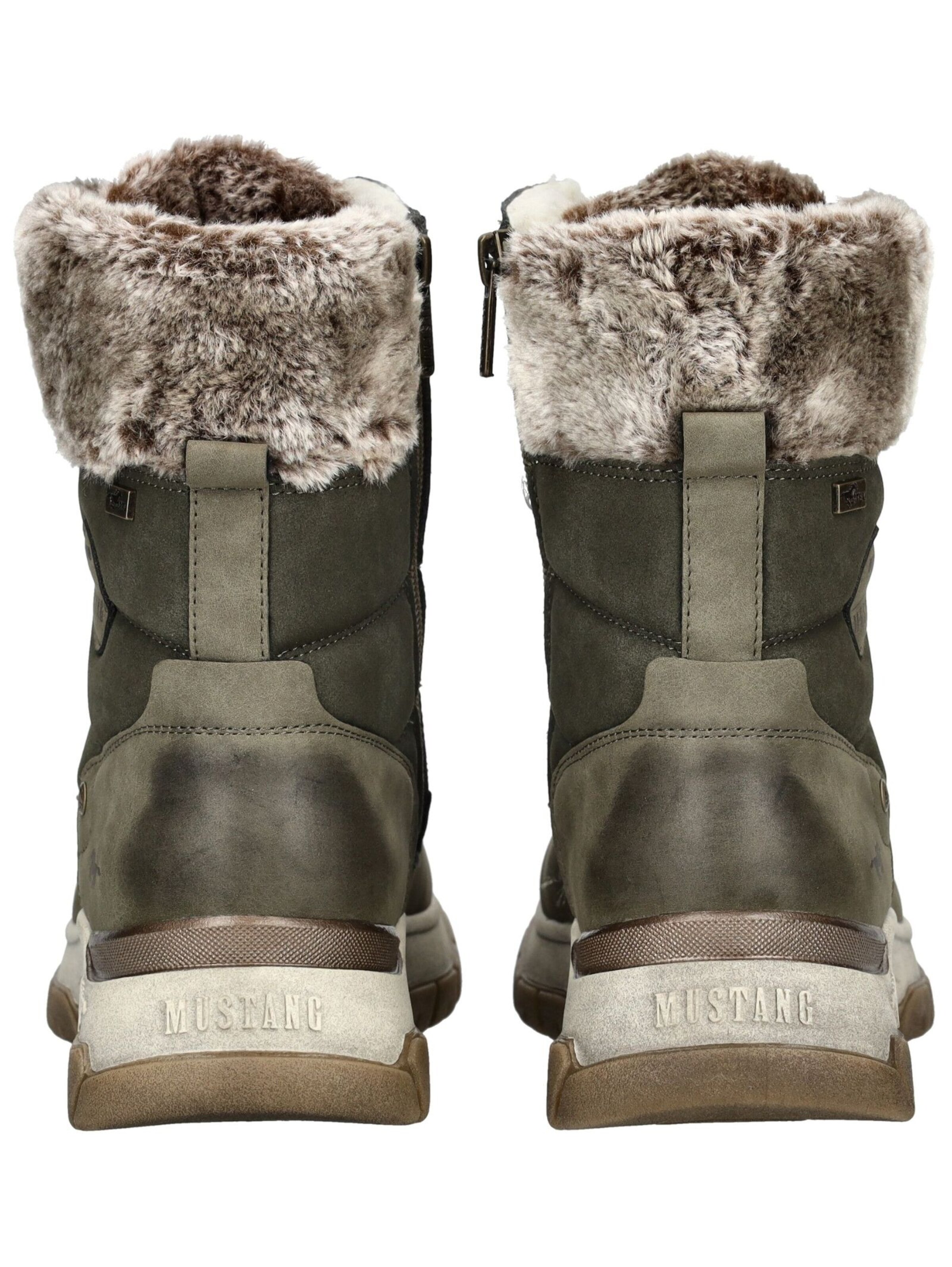 MUSTANG Schnürstiefelette in Grün