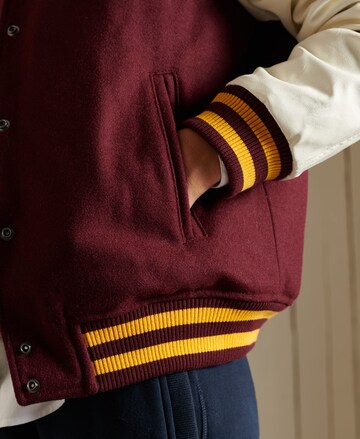 Superdry Tussenjas 'College Varsity' in Rood