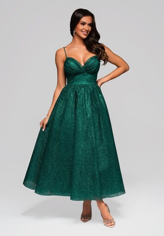 Ombre Evening dress in Green: front