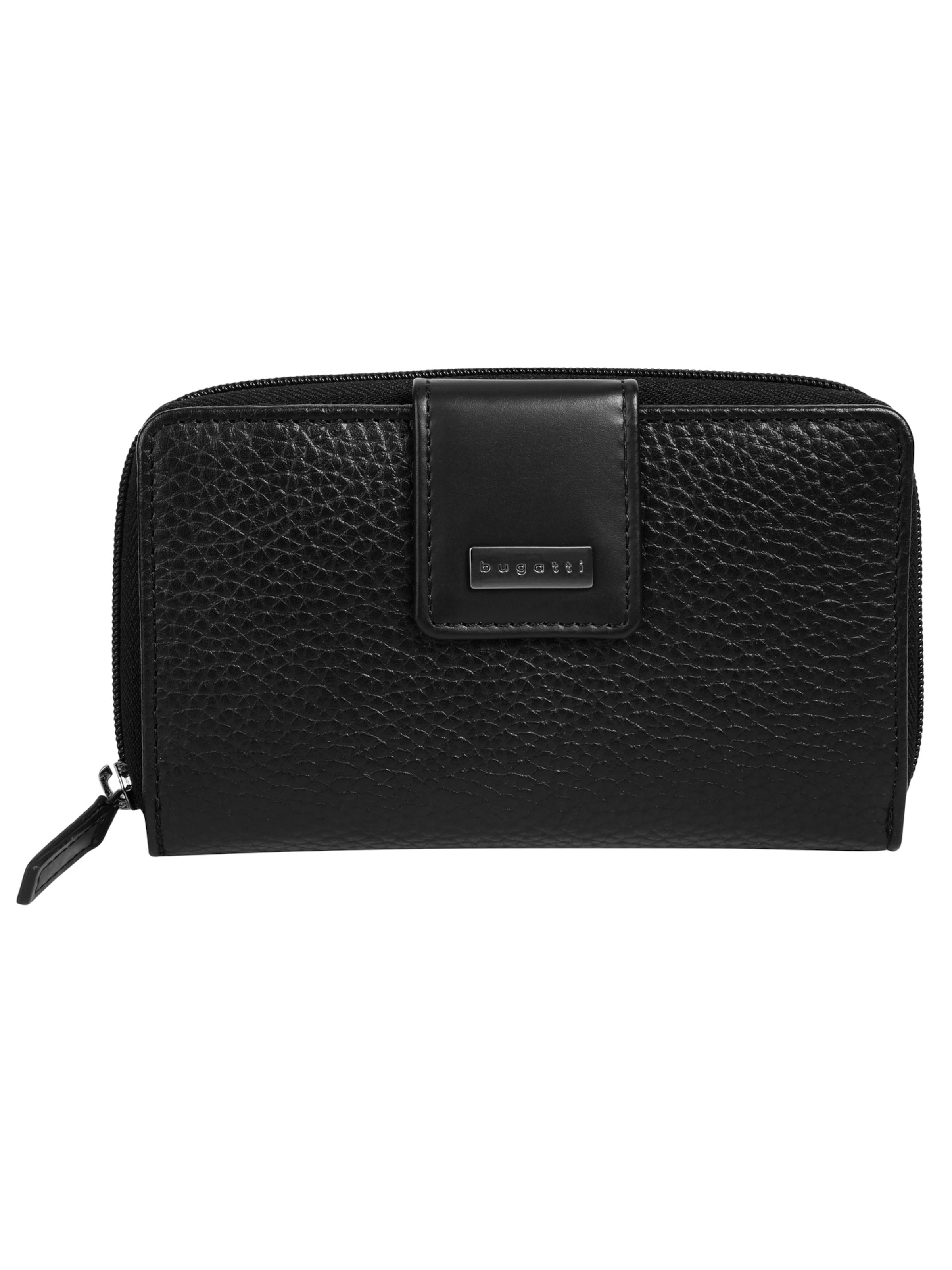 bugatti Wallet in Black: front