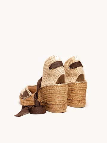 Alhamas - Sandalias 'Alpargata Cuña 7 cm' en marrón