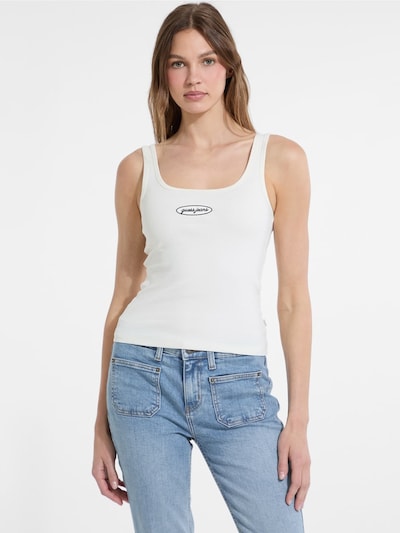 GUESS Top in creme / schwarz, Produktansicht