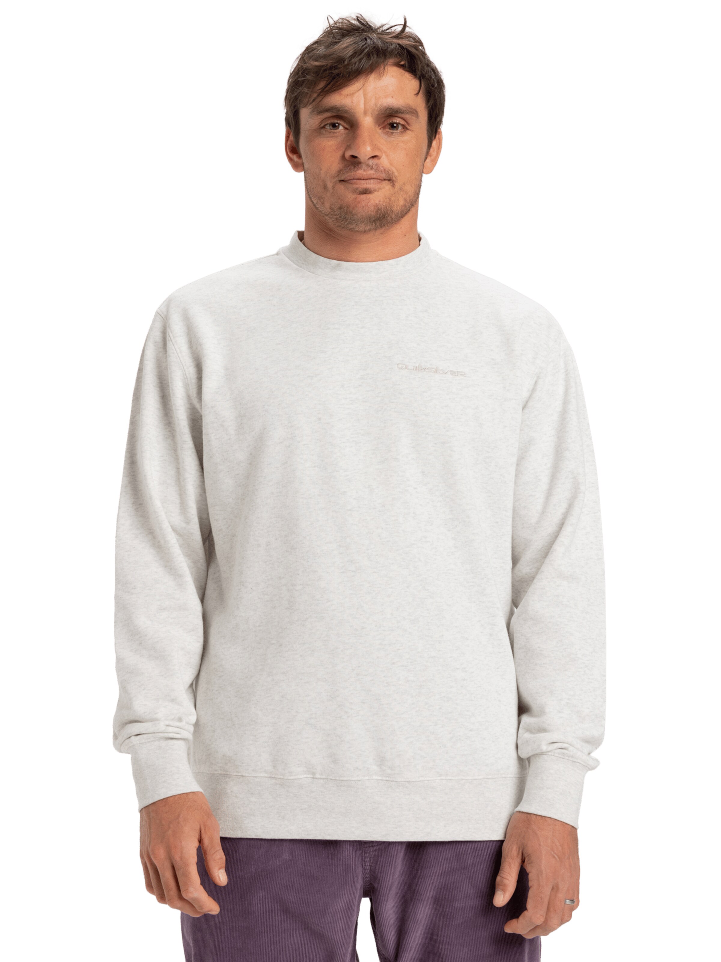 QUIKSILVER Sweatshirt in Weiß: Vorderseite