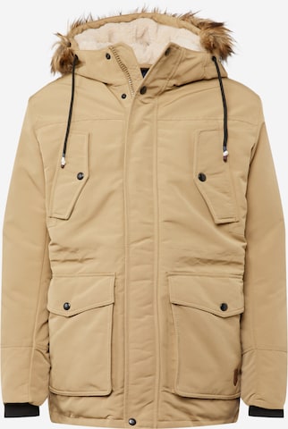 Parka d’hiver 'Timo' JACK & JONES en beige : devant