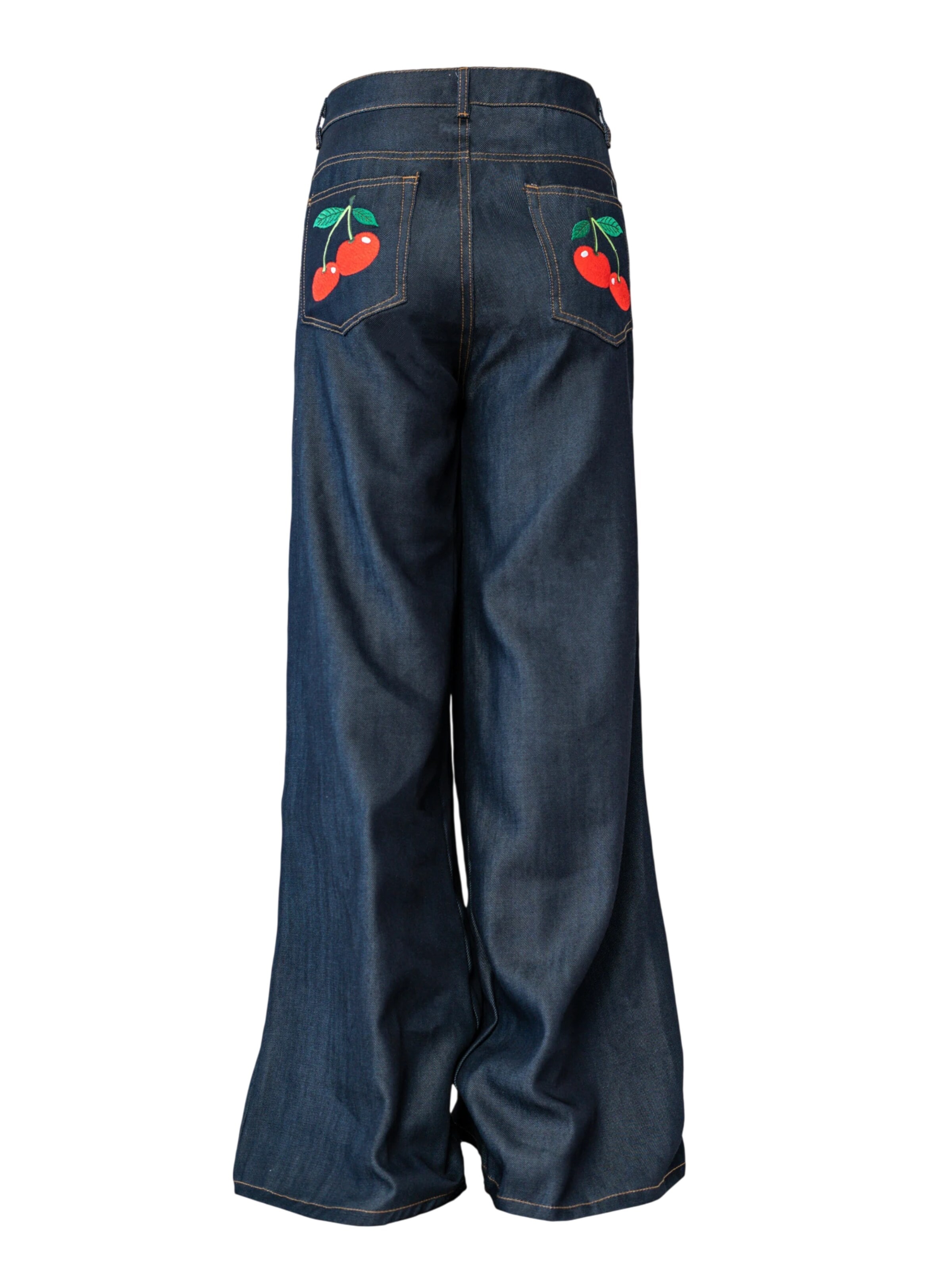 Pineapples Don't Have Sleeves Loosefit Farkut 'You're Cherry Sweet' värissä sininen