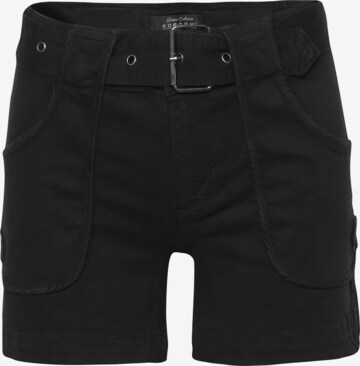 KOROSHI Regular Jeans in Black: front