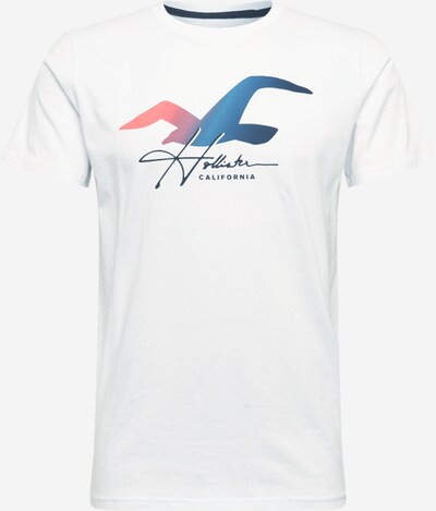 HOLLISTER Shirt in marine / pastellrot / hellrot / schwarz / weiß, Produktansicht