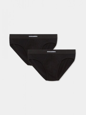 Pantaloncini intimi lunghi di DSQUARED2 in nero: frontale