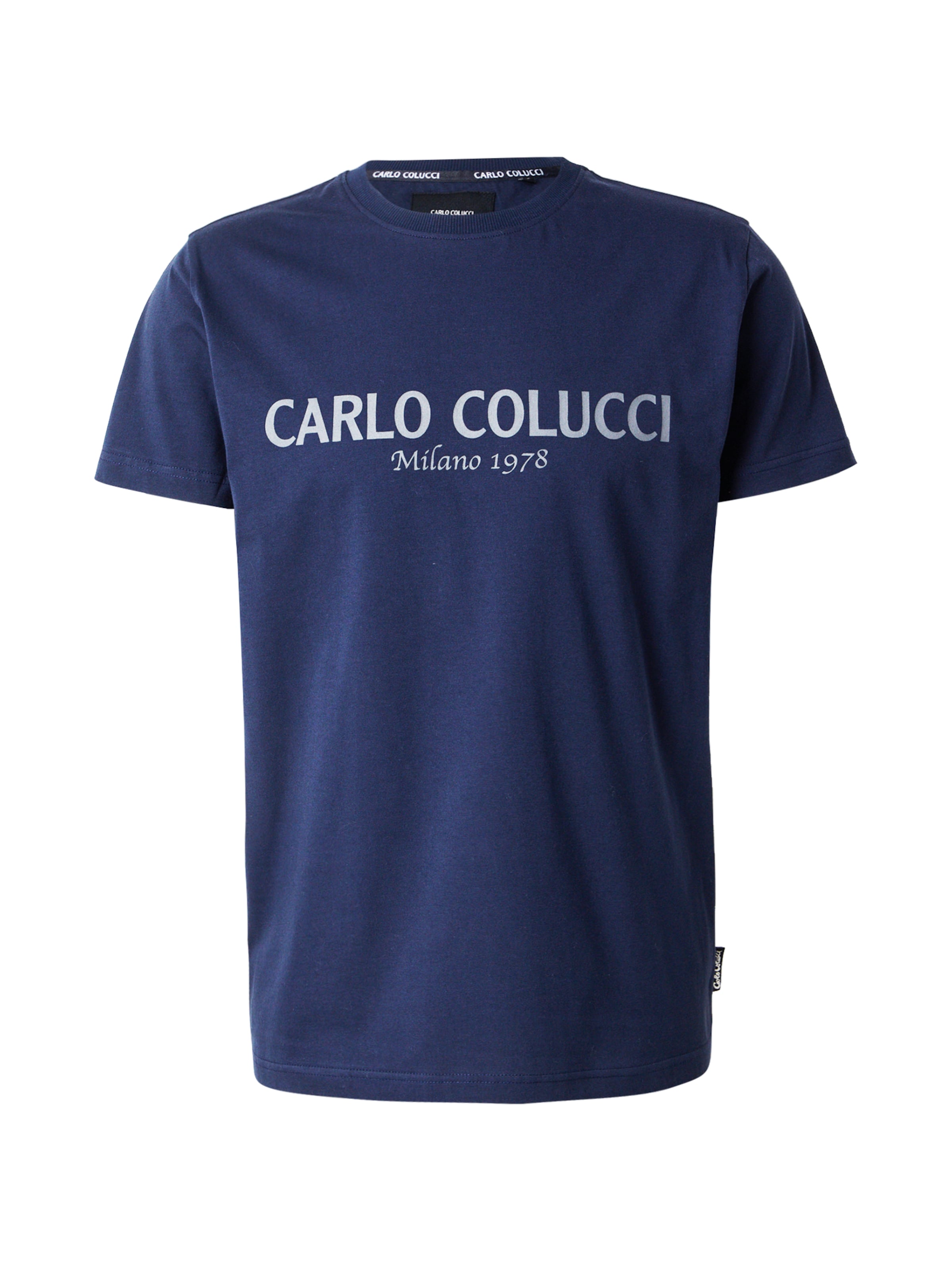 Carlo Colucci Majica 'Di Comun' | modra barva: sprednja stran