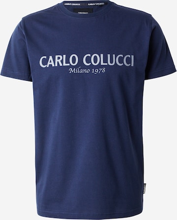 mėlyna Carlo Colucci Marškinėliai 'Di Comun': priekis