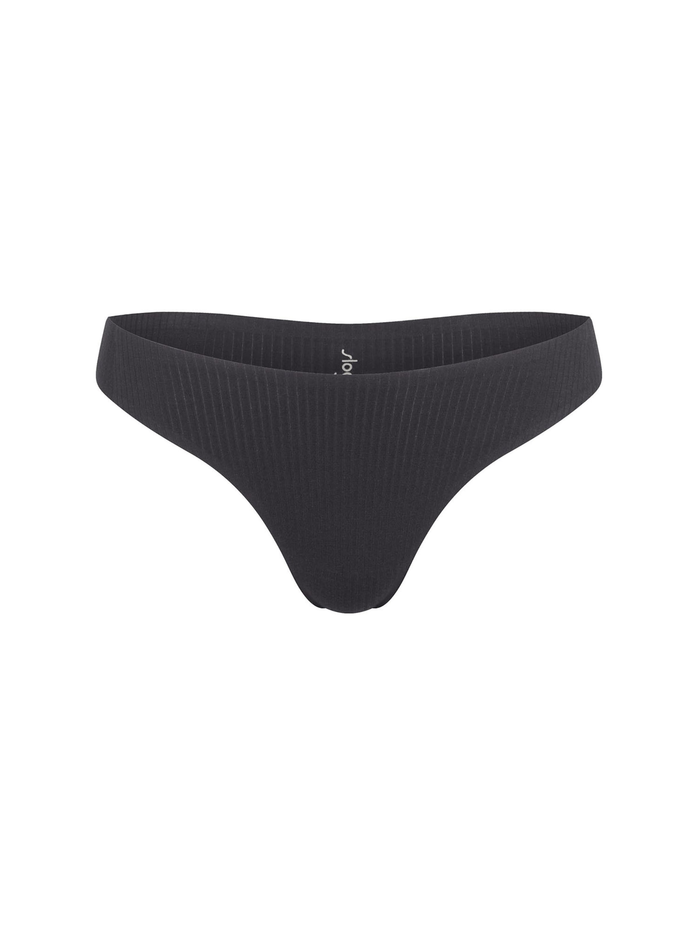 SLOGGI Thong ' Blue ZERO Feel Pure ' in Black: front