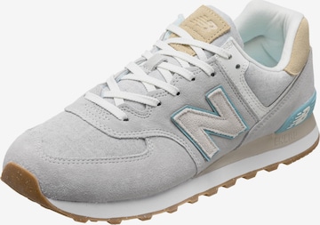 Baskets basses '574' new balance en gris : devant