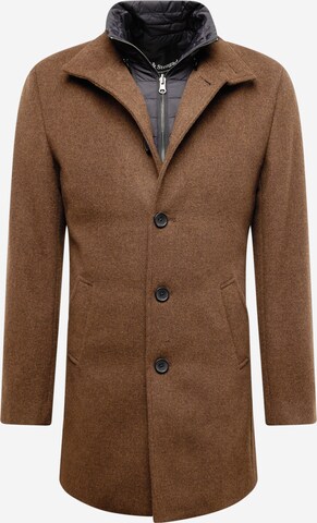 Bruun & Stengade Between-Seasons Coat 'Ontario' in Brown: front