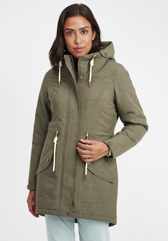 Oxmo Between-Seasons Parka 'Melly' in Green: front