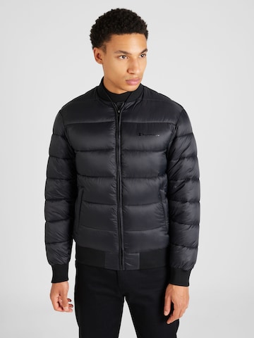 Geacă de primăvară-toamnă de la Champion Authentic Athletic Apparel pe negru: față