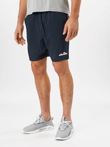 ELLESSE Regular Workout Pants 'Vivaldi' in Blue: front