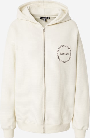 Missguided Sweatjacke in Beige: predná strana