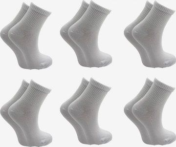 El Sueno - Calcetines 'Quarter Sportsocken' en blanco: frente