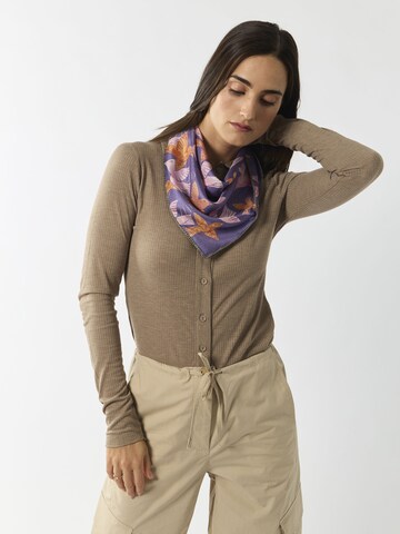 Foulard CODELLO en violet : devant