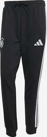 ADIDAS PERFORMANCE Tapered Urheiluhousut 'DFB DNA' värissä musta: etupuoli