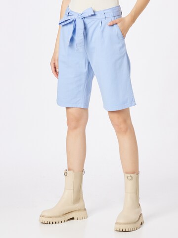 regular Pantaloni con pieghe di MORE & MORE in blu: frontale