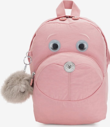 KIPLING - Mochila 'Faster' em rosa: frente