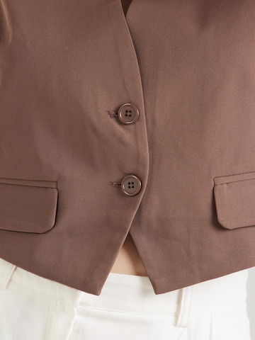 PIECES Suit vest 'PCNimora' in Brown