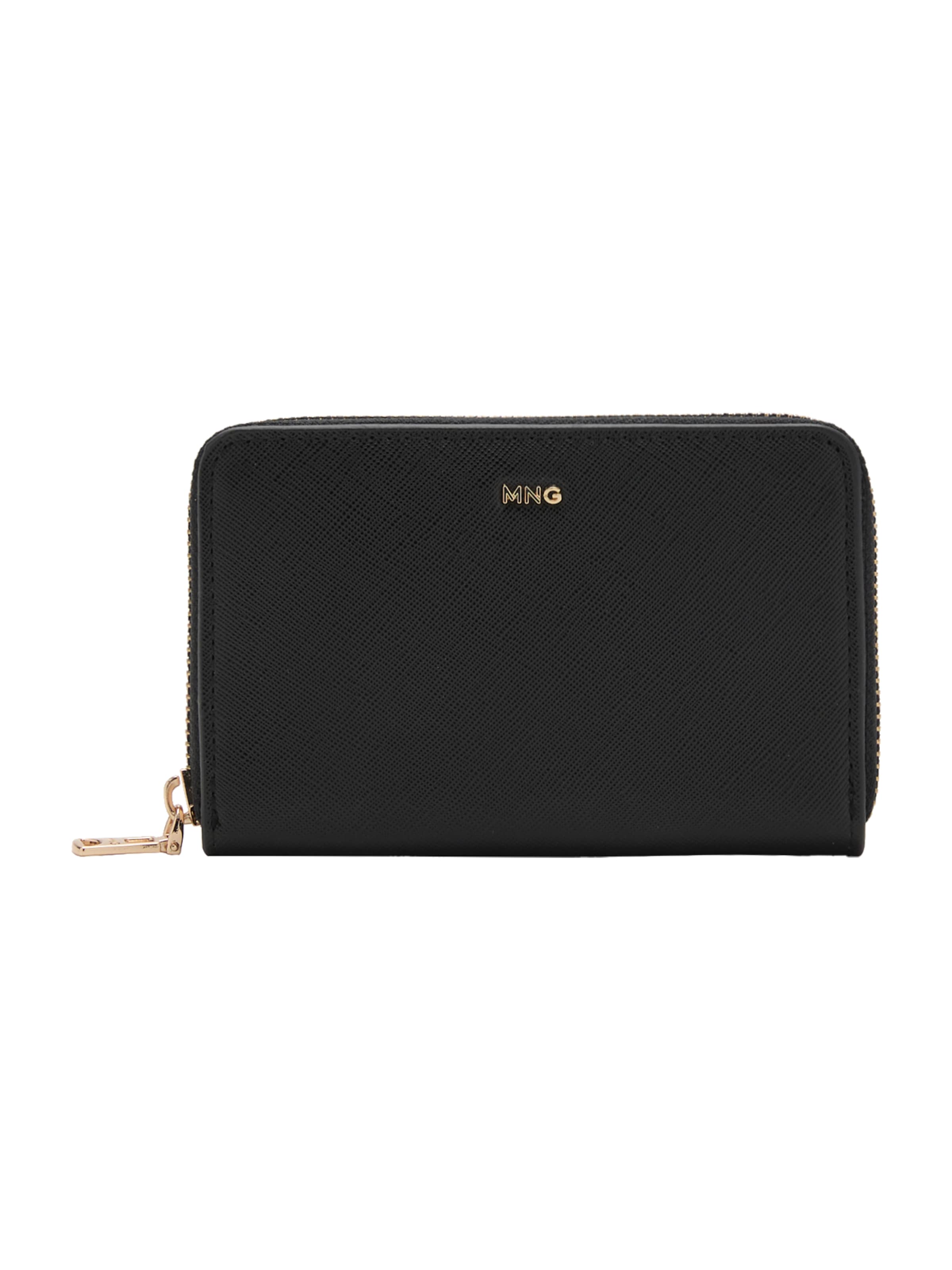 MANGO Portemonnee 'MARTES' in Goud: voorkant