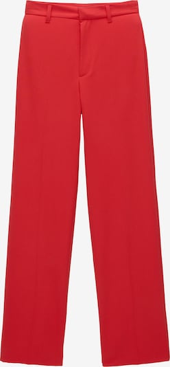 Pantaloni con piega frontale Pull&Bear di colore rosso, Visualizzazione prodotti