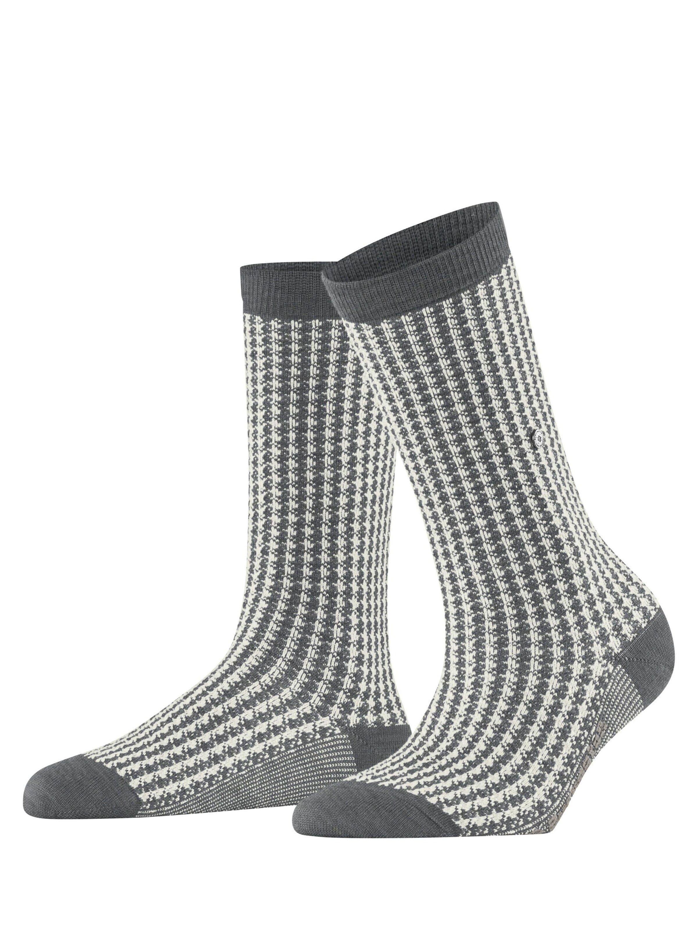 BURLINGTON Socken 'Pepita'‌‌‌‌ in Grau: Vorderseite